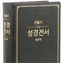 [새번역] 큰활자 성경전서 - RN97F(가죽/무색인/무지퍼/강대용/검정)